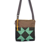 Weekdayer - Barn Quilt // Crossbody Bag - Moss