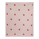 Strawberry - Organic Cotton Jacquard Baby Blanket