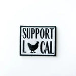 Support Local Embroidered Iron-On Patch Holistic Farm