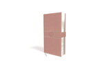 NIV, Pocket Thinline Bible, Leathersoft, Pink, Snap Closure, Red Letter, Comfort Print by Zondervan