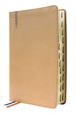 NIV, Student Bible, Personal Size, Leathersoft, Tan, Thumb Indexed, Comfort Print