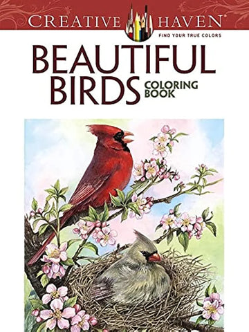 Creative Haven Beautiful Birds Coloring Book by Dot Barlowe