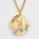 Fable England Peter Rabbit Cameo Locket Necklace