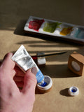 Small Circular Handmade Paint Pans and Mixing Dishes