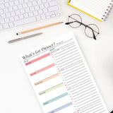 Weekly Meal Planner and Shopping List: 50-Page Notepad