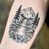 Mountain Waters Temporary Tattoo