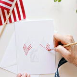 Americana Paintable Watercolor Notecard Set (emily lex studio)