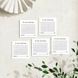 30-Day Challenge Tracker: 50 Sheet Post-It Note Notepad