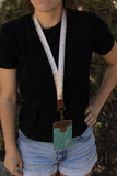 Silent Grove Floral ID Badge Holder