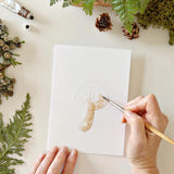Mushrooms Paintable Watercolor Notecard Set by Emily Lex