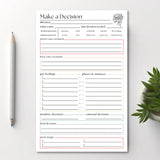 Making A Decision Planner: 50-Page Notepad