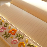 Spring Garden - Embroidered Elastic Bookmark