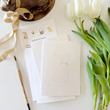 Easter Paintable Watercolor Notecard Set by Emily Lex