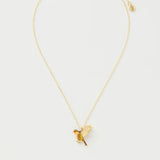 Enamel Flying Robin Necklace (Fable England)