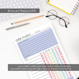 Weekly Habit Tracker: 50 Page Tear-Off Notepad