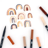 Dual Brush Pen Art Markers: Portrait - 10-Pack