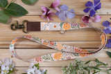 Sunset Floral Neck Lanyard - Floral Printed Design