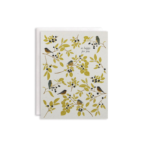 So Happy for You Bluebirds Card