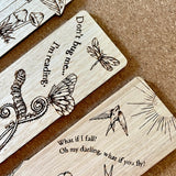 Wooden Bookmark- Bugs