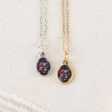 Dutch Floral Charm Pendant Necklace