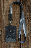 Midnight Mountain ID Badge Holder