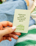 Campfire Conversation Starters - Deck of Cards + Storage Tin