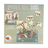 Magnetic Puzzle - Rabbit Family