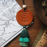 Wild & Free Leather Tassel Car Charm | Adventure Car Charm