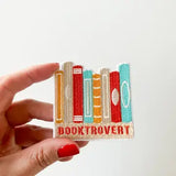Booktrovert Embroidered Iron-On Patch Book Lover