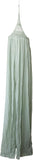 Hand-Woven Cotton Crocheted Canopy, Mint