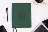 NIV, Journal the Word Bible (Perfect for Note-Taking), Leathersoft, Green, Red Letter, Comfort Print: Reflect, Take Notes, or Create Art Next to Your (NIV Journal the Word Bible)