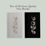 Our Wedding Vows: A Set of Heirloom-Quality Vow Books with Foil Accents and Hand-Drawn Illustrations by Korie Herold