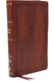 NKJV, Reference Bible, Personal Size, Large Print, Leathersoft, Brown, Red Letter Edition, Comfort Print: Holy Bible, New King James Version
