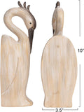 Resin Heron Shaped Bookends, Set of 2