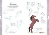 Horses & Ponies: Draw Over 50 Horses and Ponies in 10 Easy Steps (10 Step Drawing) by Justine Lecouffe
