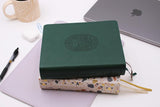 NIV, Journal the Word Bible (Perfect for Note-Taking), Leathersoft, Green, Red Letter, Comfort Print: Reflect, Take Notes, or Create Art Next to Your (NIV Journal the Word Bible)