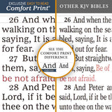KJV Holy Bible: Value Ultra Thinline, Charcoal Leathersoft, Red Letter, Comfort Print: King James Version