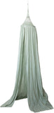Hand-Woven Cotton Crocheted Canopy, Mint