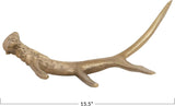 Aluminum Antler Décor, Gold Finish