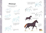 Horses & Ponies: Draw Over 50 Horses and Ponies in 10 Easy Steps (10 Step Drawing) by Justine Lecouffe