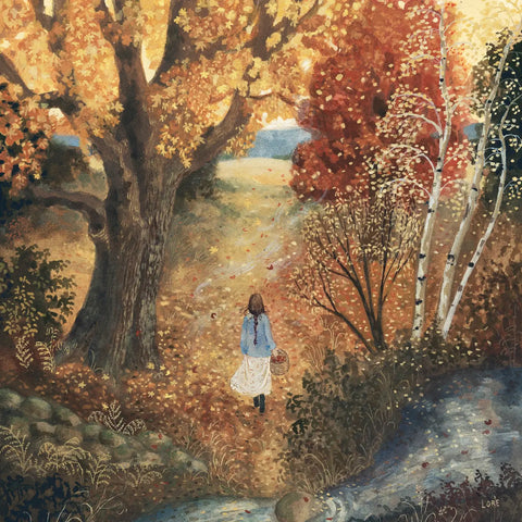 Autumn's Way Art Print by Loré Pemberton