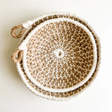 Naomi Nesting Bowls Kit - Jute with Ivory