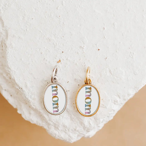 Watercolor Mom Charm Pendant