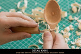 Extended Spoon Carving Set (3 Knives in Roll + Accessories)
