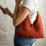 Torrey Tote Kit - Terra Cotta with Wood Handles