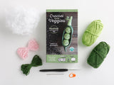 Crochet Your Veggies Amigurumi Kit Peapod: Everything You Need Is Included: 100%-Cotton Yarn, Crochet Hook, Stitch Marker, Tapestry Needle, Fiberfill by Schiffer Publishing