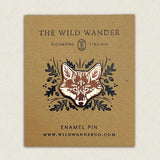 Red Fox Enamel Pin