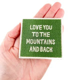 Love You To the Mountains and Back Embroidered Iron On Patch