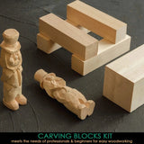 Wood Carving Blocks Set 5pcs. Linden/Basswood