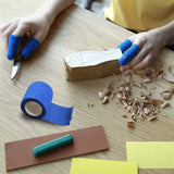 Cut Resistant Adherent Wrap Tape for Wood Carving and Whittling (6 rolls)